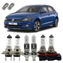 Lâmpadas Farol Alto Baixo Milha 3200K VW Polo + Pingo T10 Lâmpadas Farol Alto Baixo Milha 3200K VW Polo + Pingo T10