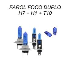 Lampadas farol alto baixo super branca h7 h1 efeito xenon Lampadas farol alto baixo super branca h7 h1 efeito xenon