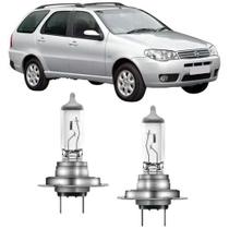 Lampadas farol alto fiat palio weekend 2005 ate 2007 h7
