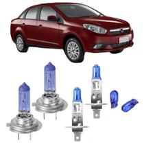 Lampadas farol alto siena g5 2013 a 2017 efeito xenon