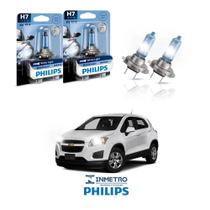 Lâmpadas Farol Baixo GM Tracker 2014-2015 H7 BlueVision Philips
