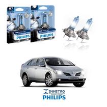 Lâmpadas Farol Baixo Nissan Primera 1997-2000 H7 BlueVision Philips