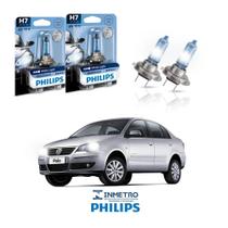 Lâmpadas Farol Baixo Volkswagen Polo 2003-2006 H7 BlueVision Philips