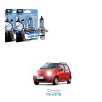 Lâmpadas Farol Chery QQ Philips H4 BlueVision