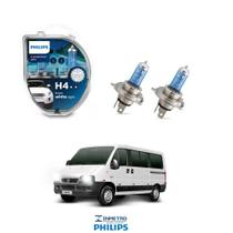 Lâmpadas Farol Fiat Ducato Philips H4 CrystalVision