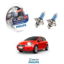 Lâmpadas Farol Fiat Punto Philips H4 CrystalVision