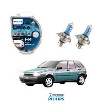 Lâmpadas Farol Fiat Tipo Philips H4 CrystalVision