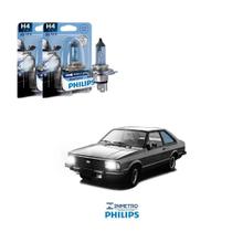 Lâmpadas Farol Ford Corcel II Philips H4 BlueVision