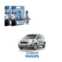 Lâmpadas Farol Ford Ka Philips H4 BlueVision