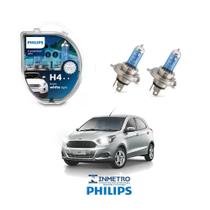 Lâmpadas Farol Ford Ka Philips H4 CrystalVision