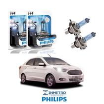 Lâmpadas Farol Ford Ka Sedan Philips H4 BlueVision