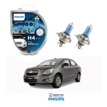 Lâmpadas Farol GM Cobalt até 2015 Philips H4 CrystalVision