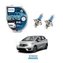 Lâmpadas Farol Honda Fit Philips H4 CrystalVision