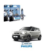 Lâmpadas Farol KIA Soul Philips H4 BlueVision