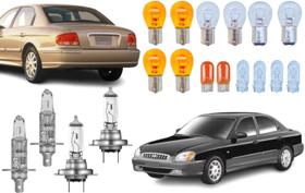 Lampadas farol lanterna e giro hyundai sonata 2002 a 2008