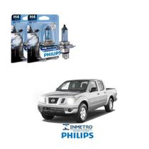 Lâmpadas Farol Nissan Frontier Philips H4 BlueVision