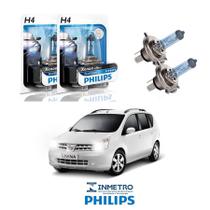 Lâmpadas Farol Nissan Livina Philips H4 BlueVision