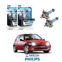 Lâmpadas Farol Peugeot 106 Philips H4 BlueVision