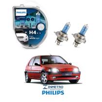 Lâmpadas Farol Peugeot 106 Philips H4 CrystalVision