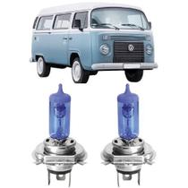 Lampadas farol super branca volkswagen kombi todos