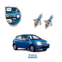 Lâmpadas Farol Toyota Etios Philips H4 CrystalVision Lâmpadas Farol Toyota Etios Philips H4 CrystalVision