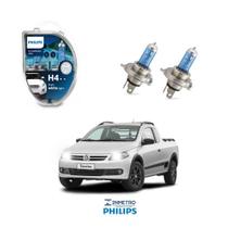 Lâmpadas Farol Volkswagen Saveiro Philips H4 CrystalVision Lâmpadas Farol Volkswagen Saveiro Philips H4 CrystalVision