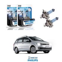 Lâmpadas Farol Volkswagen Spacefox Philips H4 BlueVision