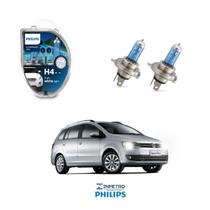 Lâmpadas Farol Volkswagen Spacefox Philips H4 CrystalVision Lâmpadas Farol Volkswagen Spacefox Philips H4 CrystalVision