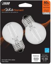 Lâmpadas Feit Electric BPGM60927CAWFIL/2 5,5 W 2700 K, pacote com 2
