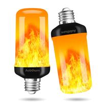 Lâmpadas Flame Abobthurn 4 modos LED E26 Flickering, pacote com 2