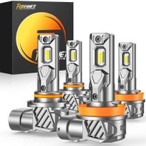 Lâmpadas forenner H11+9005 6500K Cool White 800% de brilho