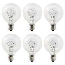 Lâmpadas G50 para Aquecedores de Cera - Pacote com 6 Unidades (25W, 120V, Base E12)