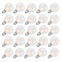 Lâmpadas GOOTHY G40 Frosted White 5W, pacote com 25, 1,5 cm, globo