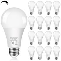 Lâmpadas GOZIG, pacote com 16 lâmpadas A19 LED 14W 1500LM 3000K reguláveis