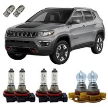 Lâmpadas Halógenas 3200K Originais Jeep Compass Completo T10