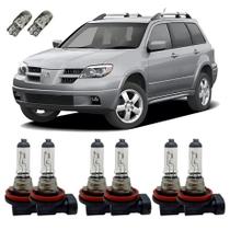 Lâmpadas Halógenas Alto Baixo Milha 3200K Outlander + T10 Lâmpadas Halógenas Alto Baixo Milha 3200K Outlander + T10