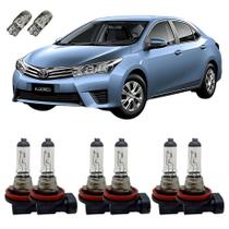 Lâmpadas Halógenas Corolla 15 A 17 Alto Baixo Milha 3200K