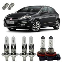 Lâmpadas Halógenas Fiat Bravo Alto Baixo Milha 3200K + T10