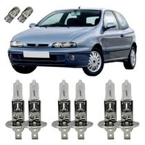Lâmpadas Halógenas Fiat Marea Alto Baixo Milha 3200K + T10