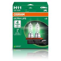 Lâmpadas Halógenas para Farol OSRAM H11 12V 55W Kit com 2