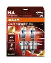 Lâmpadas Halógenas para Farol OSRAM NIGHT BREAKER 220 H4 12V Lâmpadas Halógenas para Farol OSRAM NIGHT BREAKER 220 H4 12V