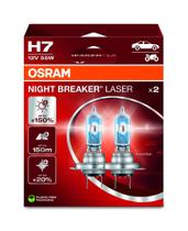 Lâmpadas Halógenas para Farol OSRAM Night Breaker Laser H7 12V