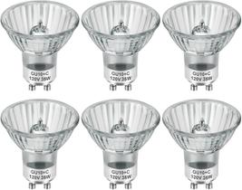 Lâmpadas halógenas Serbion GU10 35 W reguláveis em branco quente (pacote com 6)