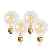 Lâmpadas incandescentes Visther 60W G80/G25 E26 2200K (pacote com 4) Lâmpadas incandescentes Visther 60W G80/G25 E26 2200K (pacote com 4)