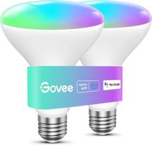 Lâmpadas inteligentes Govee 1200 lúmens reguláveis BR30, pacote com 2