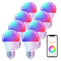 Lâmpadas inteligentes Linkind WiFi Alexa Google RGBTW, pacote com 8