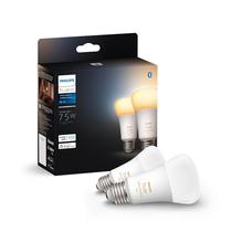 Lâmpadas inteligentes Philips Hue A19 LED 9,5 W, pacote com 2