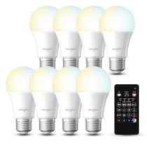 Lâmpadas inteligentes Sengled Dual Mode 2700K-6500K (pacote com 8 e 1 controle remoto)