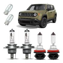 Lampadas Jeep Renegade Halogena Reposição H4 H11 T10