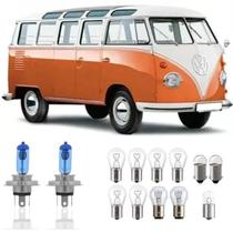 Lampadas kombi farois pisca lanterna freio re e placa